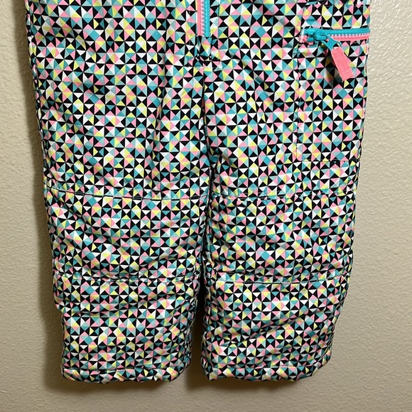 Carter’s Multicolor Patterned Winter Snow Bib Overalls - Picture 3 of 7